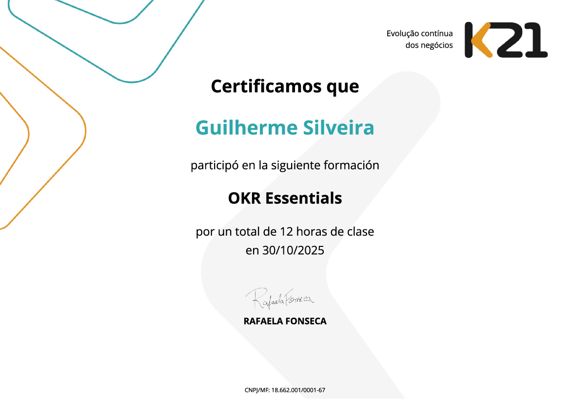 Certificado K21